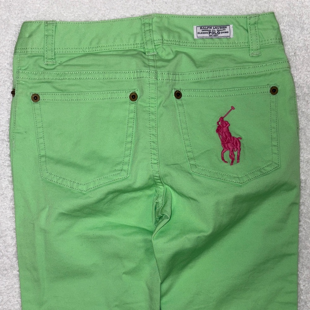RALPH LAUREN Little Girl's Neon Bowery Skinny Jean Size 5